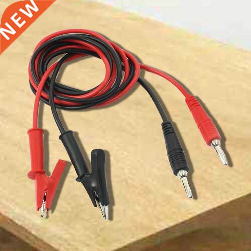 1M Long Alligator Clip to Banana Plug Test Cable Pair for Mu