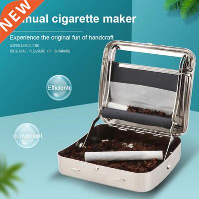 Silver Metal Rolling Machine Tobacco Roller Cigarette Case