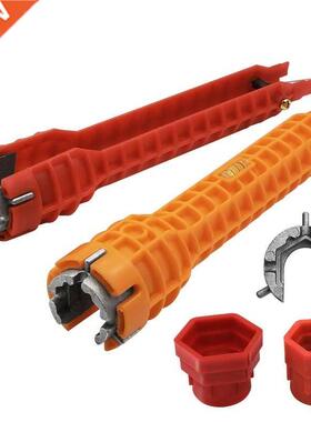 8 In 1 Basin Flume Wrench Faucet Sink Key Plumbing Tool Repa