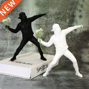 Resin Statue Crafts Sculpture Miniatures Figurines Banksy