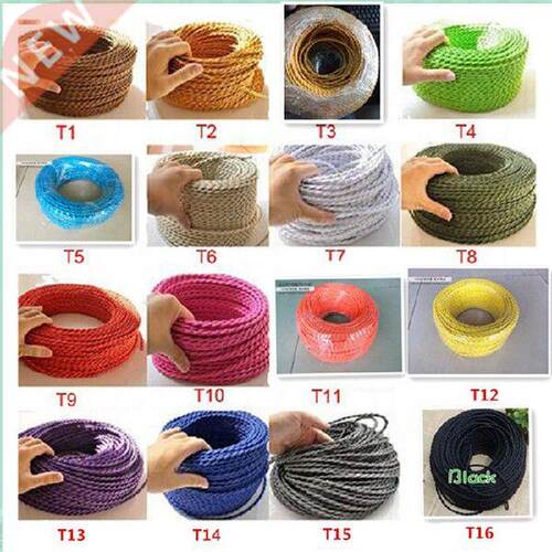 10 m / a lot of 2 x 0.75mm variety of old-fashioned twisted