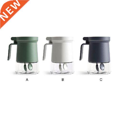 Spice Jar Empty Glass Kitchen Bottle Dust-proof Temperature