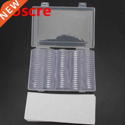 100Pcs 30mm Coin Capsules Protect Gasket Coin Collection Box
