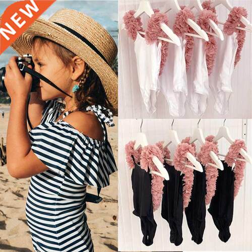 One Piece Swimwear Baby Girl Floral Strap Swimsuit Swimwear