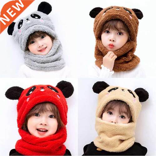 ncmama Winter Children Hat Plus Fleece Kids Caps Cartoon Hat