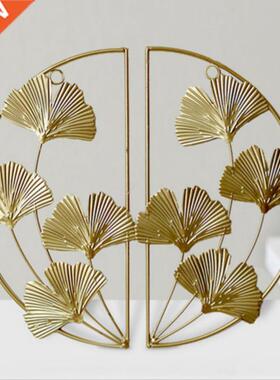 Nordic metl lef pendnt cndlestick living room prty