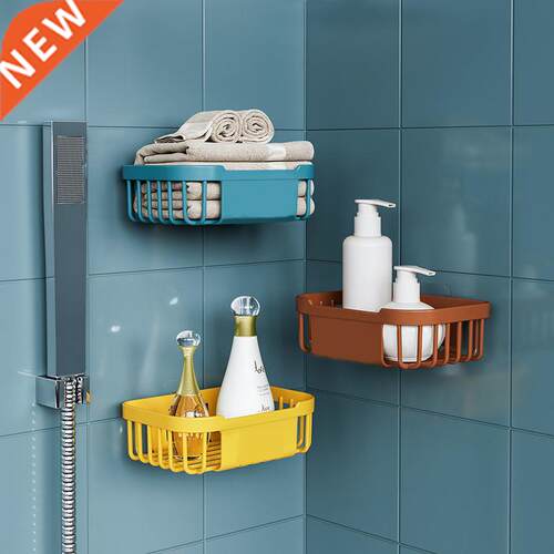 Punch-Free Toilet Paper Shelf Bathroom Tissue Box Wall-Mount