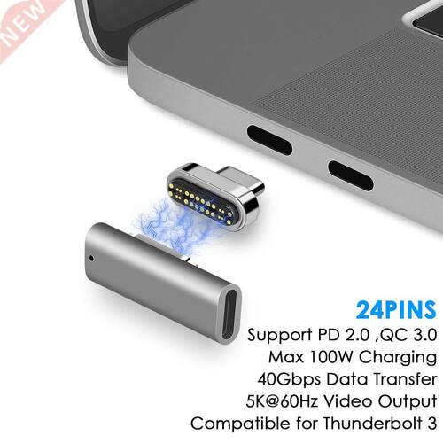 24pin Compatile for Thunderolt 3 Magnetic Adapter 40Gs