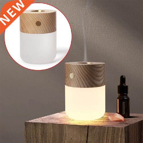 Wooden Aroma Essential Oil Diffuser LED Night Light