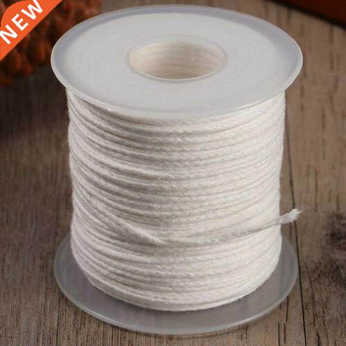 1 Roll 200 Feet 61M White Candle Wick Cotton Candle Woven