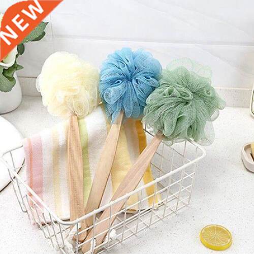 New Long Handle Hanging Soft Mesh Back Body Bath Shower