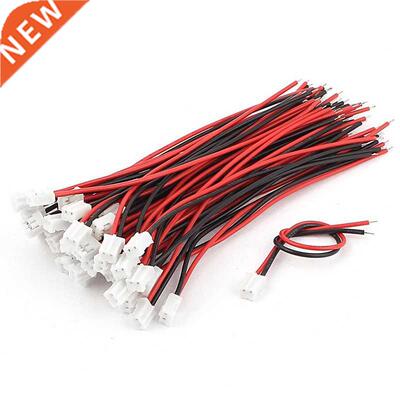 43Pcs JST-XH 2-Terminal Female Connector Cable Wire 100mm Le