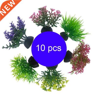 10pcs Mini Decorative Simulated Aquatic Weed Aquarium Access