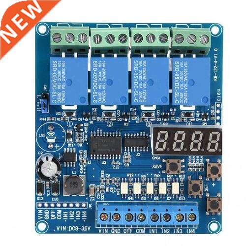 36V Relay Module 4-channel Multifunction Time Delay Relay