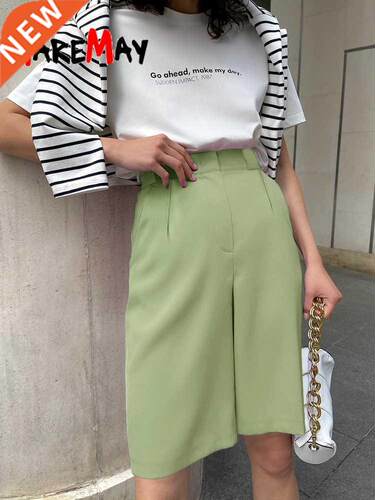 Summer Women's Shorts 2022 Casual Loose Wide Leg Long Shorts