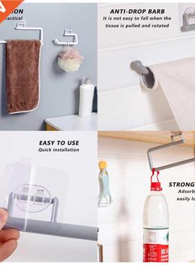 New Kitchen Paper Roll Holder Towel Hanger Rack Bar Cabinet