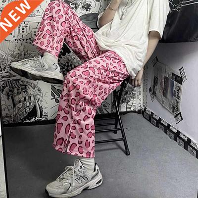 Women's pants Wide leg trousers summer street pink l