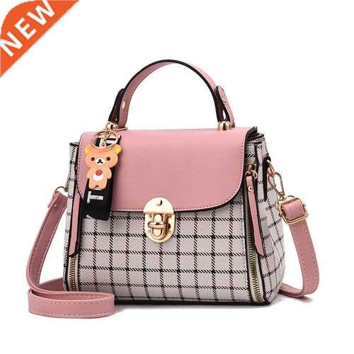 Korean Fashion Plaid Women's Bag Shoulder Bag Diagonal Packa