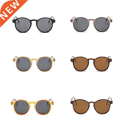 Gafas de sol redondas Retro Para hombre y mujer, lentes de s