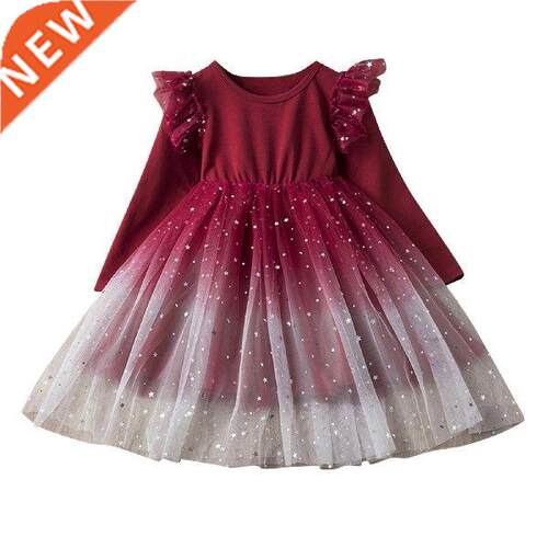 Toddler Vntage Dress 2bunnes Flower Grl Dress Kds Grls