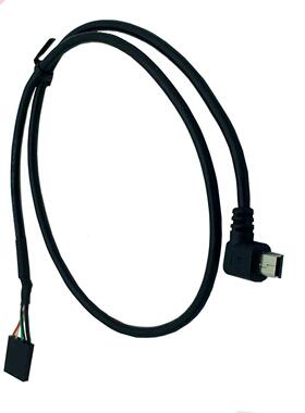 50CM usb mini 5P Male 90 to 5Pin Female 2.54 USB header mo