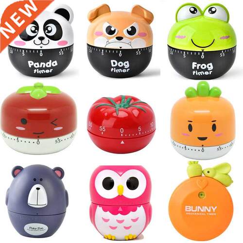 Cartoon Animal Vegetable Shape 60 Minute Timer Easy Operate