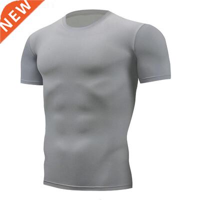 Quick Dry Running Men's Compression T-shirt Breathable Footb