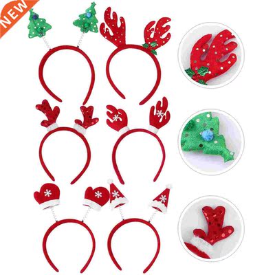 6pcs Christmas Headbands Creative Headbands Lovely Hair
