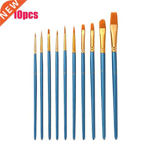 10pcs/set Watercolor Acrylic Oil Craft For Kids Nylon School