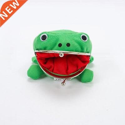 1PCS Anime Cartoon Frog Coin Purses Manga Flannel Wallet Pou