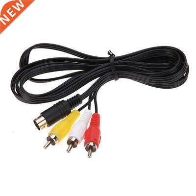 3RCA 1.8 m 9 pin Audio Video AV Cable 适用于 Sega Genesis 2