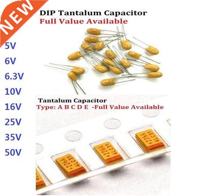 10pcs Tantalum Capactor A B C D 476 106 6.3V 10V 16V 25V 35