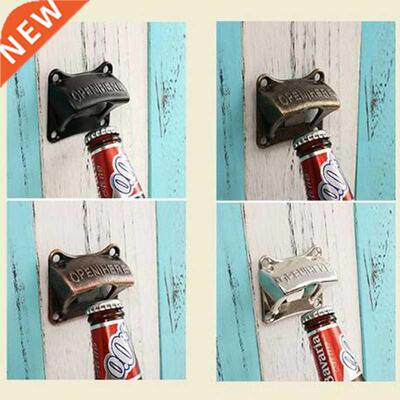 Zinc Alloy Vintage Bronze Wall Mounted Opener Wine For Beer