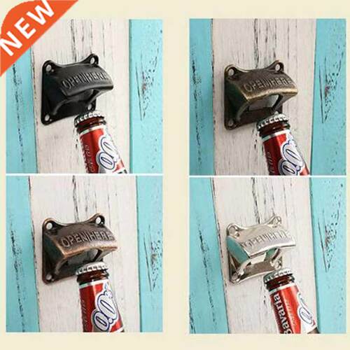 Zinc Alloy Vintage Bronze Wall Mounted Opener Wine For Beer
