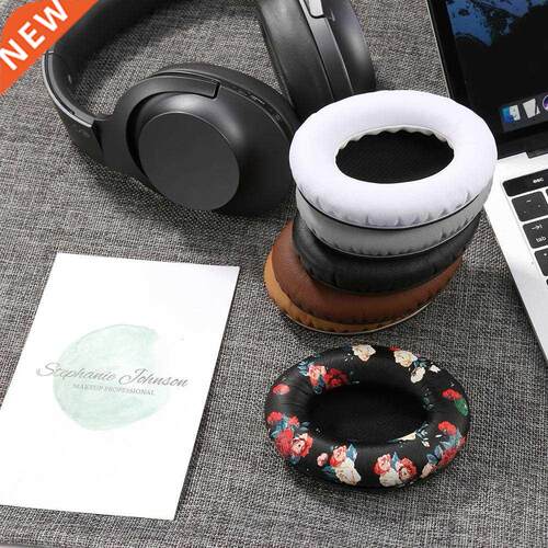 1 Pair Black-Inner Leather Replacement Earpads Ear Pad Pads