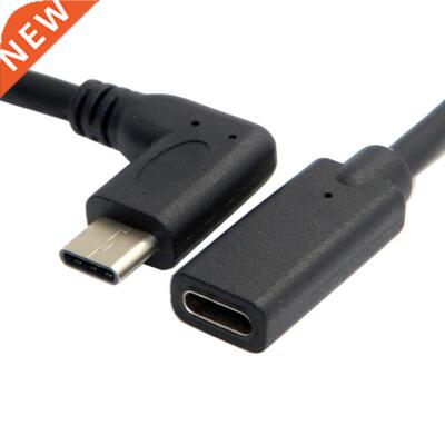 90 Degree Right Angle USB 3.1 Type C Male To Female Extensi