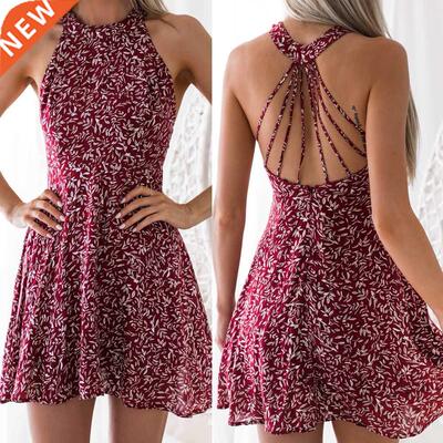 Hirigin Womens Boho Beach Summer Holiday tumblr Sundress Hal