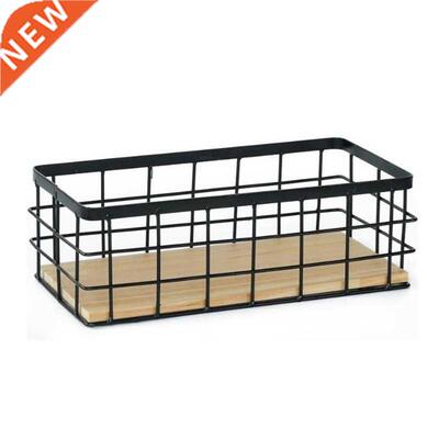 Nordic Wrought Iron Storage Basket Tableware Sundries Organi