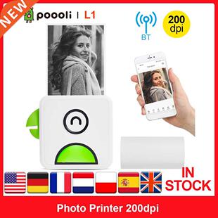 Printer Wireless Photo Thermal Pocket 200dpi Poooli 58mm