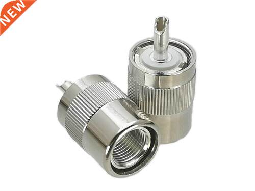 10Pcs Connector UHF PL259 Male plug Solder RG8 LMR400 RF Ada