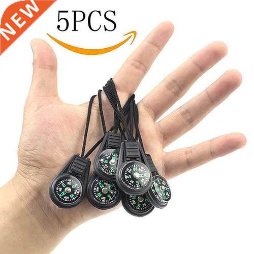 5/PCS Mini Survival Compass Outdoor Camping Hiking Pocket Na