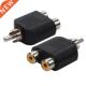 two Rev Adapter Lotus Line Conversion One RCA Cable Audio