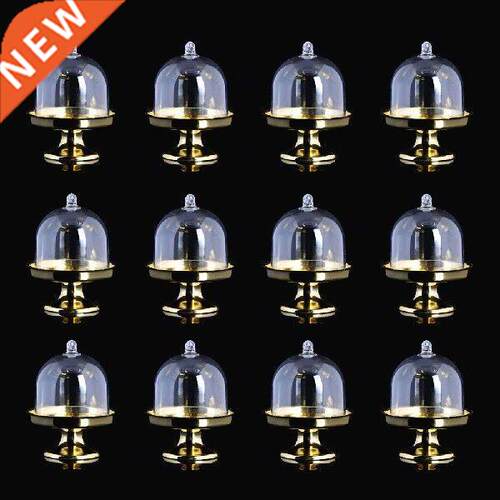12pcs Tray Modeling Shape Clear Mini Candy Box Plastic