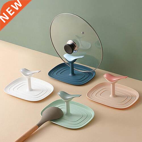 Kitchen Spatula Ladle Shelf Bird Shape Spoon Rest Pot Lid Ho