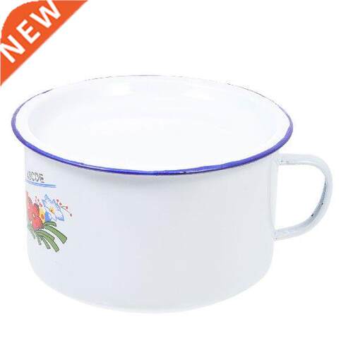 Bowl Enamel Cup Dessert Vntage Campng Plates Bread Dough