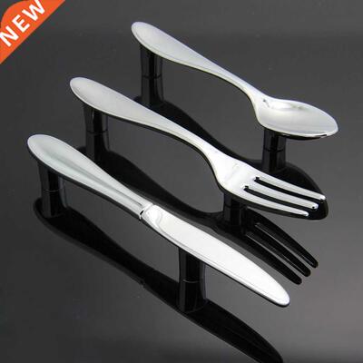 3 pcs Silver Kitchen cabinet Drawer Pull handles Knobs (Knif