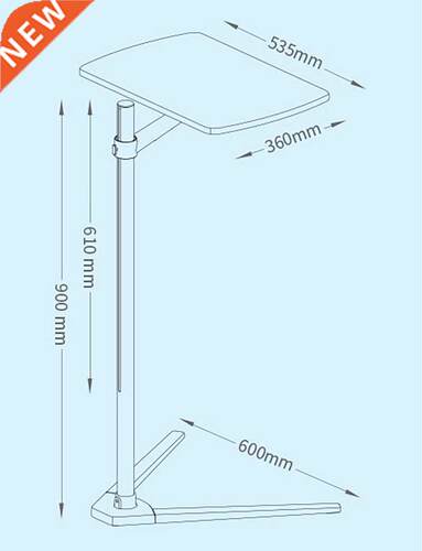 Movable UP-8T Aluminum 7-20 inch Laptop Floor Stand Height A