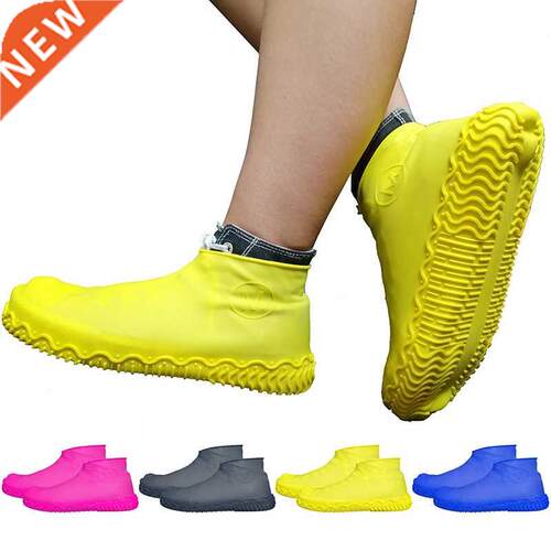 1 Par Reusable Shoes Covers Slcone Waterproof Shoes Prote