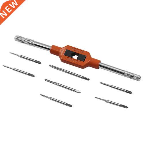 8Pcs Hand Screw Thread Metric Plug Tap Set M1-M8 with Tap Wr