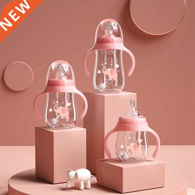 180/240/300ML Baby Bottles Drinking Cup Feeding Bottle Wide-